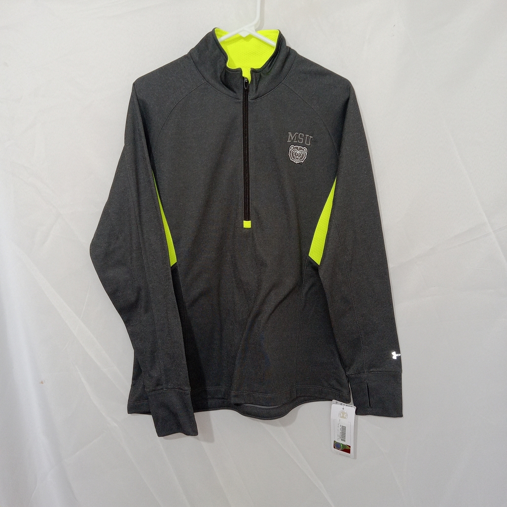 NWT Under Armour MSU 1/4 Zip Pullover Jacket Adult XL Semi Fit Missouri Bears